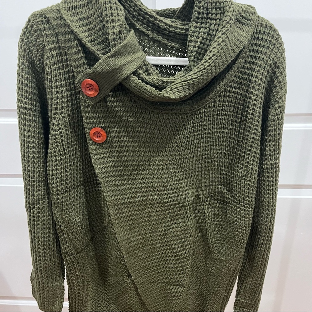 Open Front Cowl Sweater